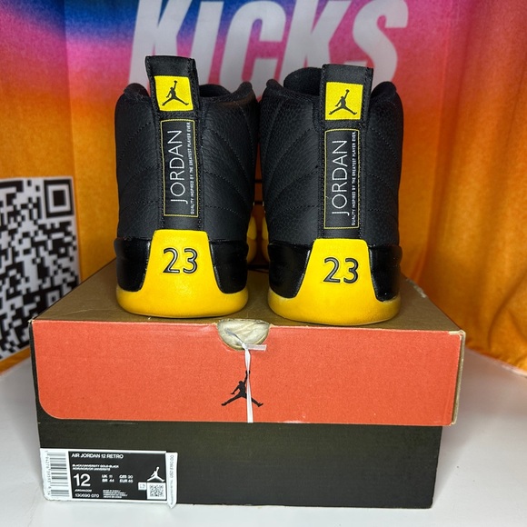 Jordan 12 Retro University Gold Size 12M Pre-loved - Picture 7 of 7
